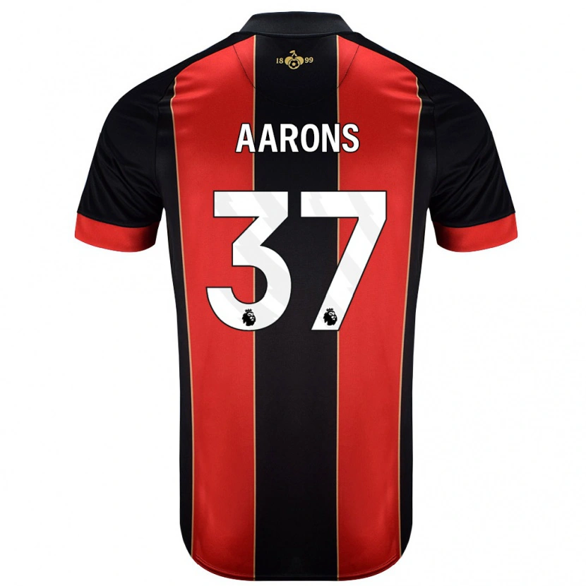 Danxen Men Max Aarons #37 Red Black Home Jersey 2024/25 T-Shirt