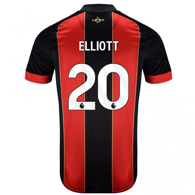 Danxen Men Kaitlyn Elliott #20 Red Black Home Jersey 2024/25 T-Shirt