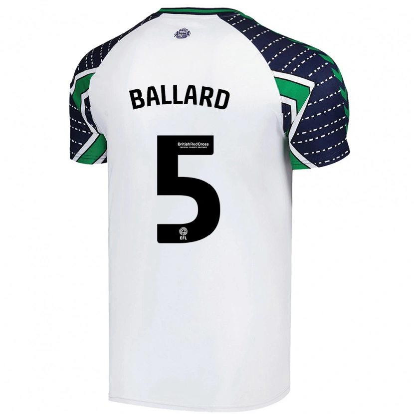 Danxen Men Daniel Ballard #5 White Away Jersey 2024/25 T-Shirt