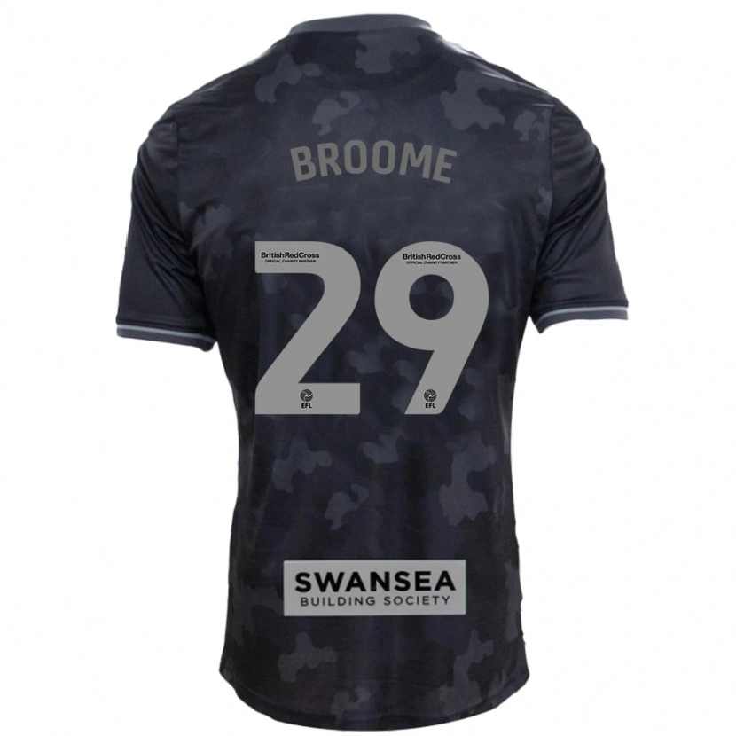 Danxen Men Nathan Broome #29 Black Away Jersey 2024/25 T-Shirt