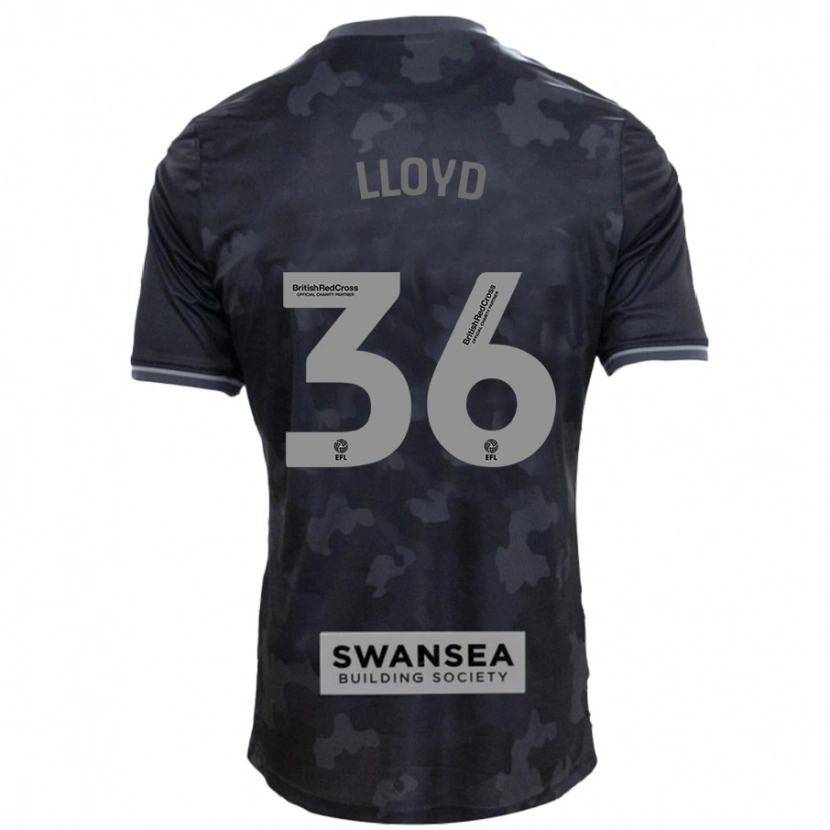 Danxen Men Ben Lloyd #36 Black Away Jersey 2024/25 T-Shirt