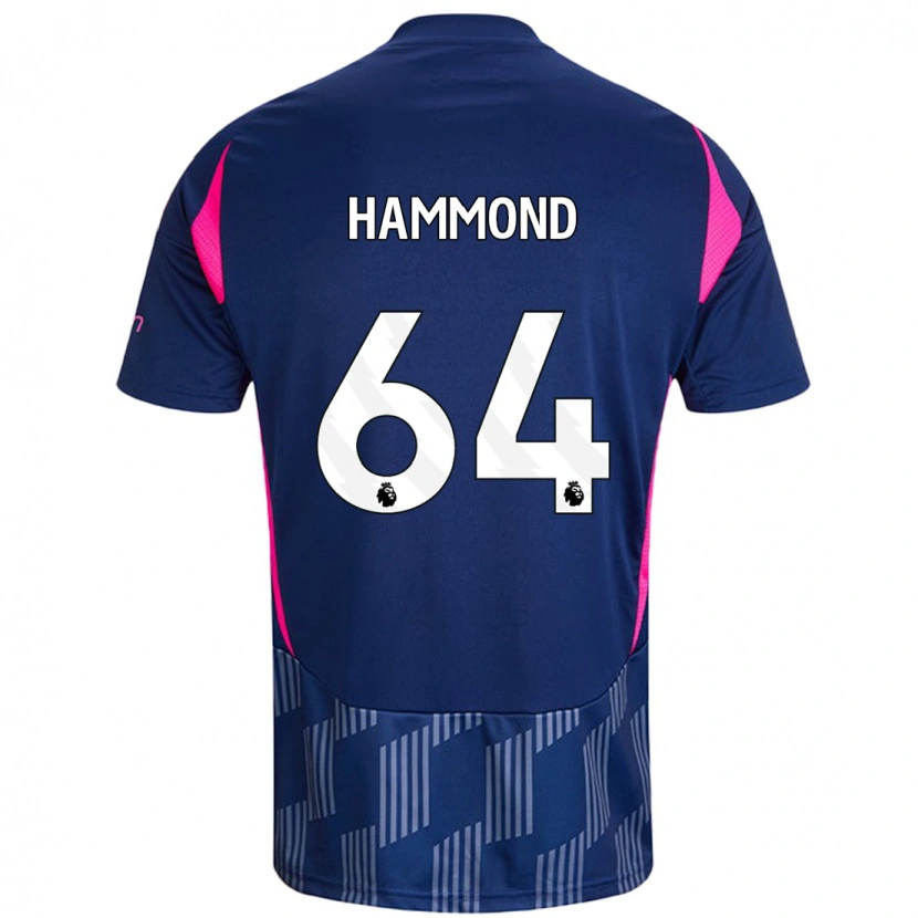 Danxen Men Ben Hammond #64 Royal Blue Pink Away Jersey 2024/25 T-Shirt