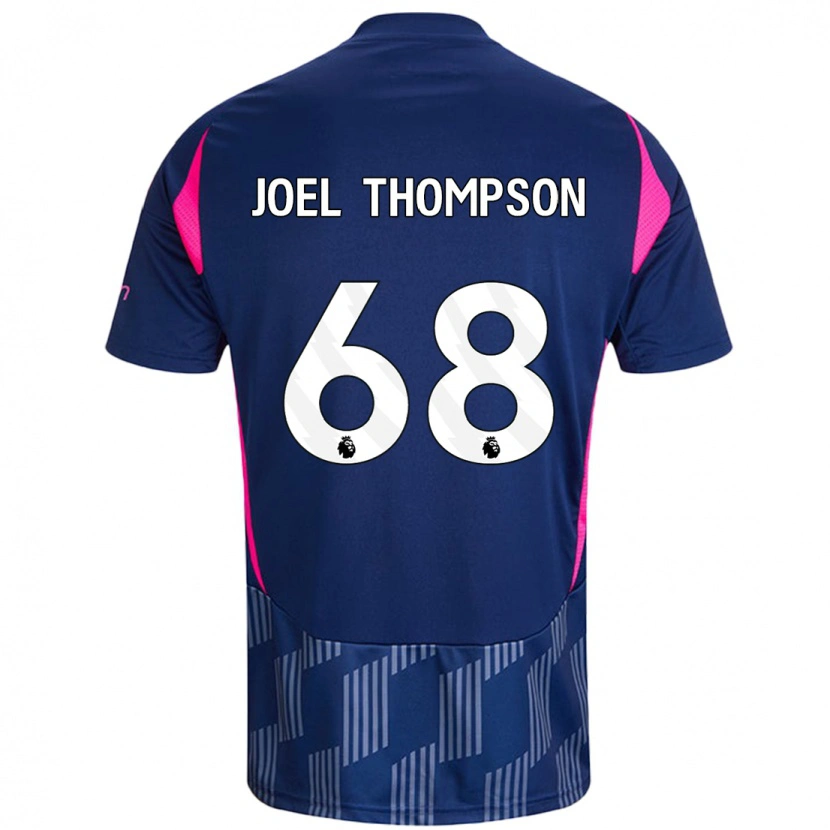 Danxen Men Joel Thompson #68 Royal Blue Pink Away Jersey 2024/25 T-Shirt