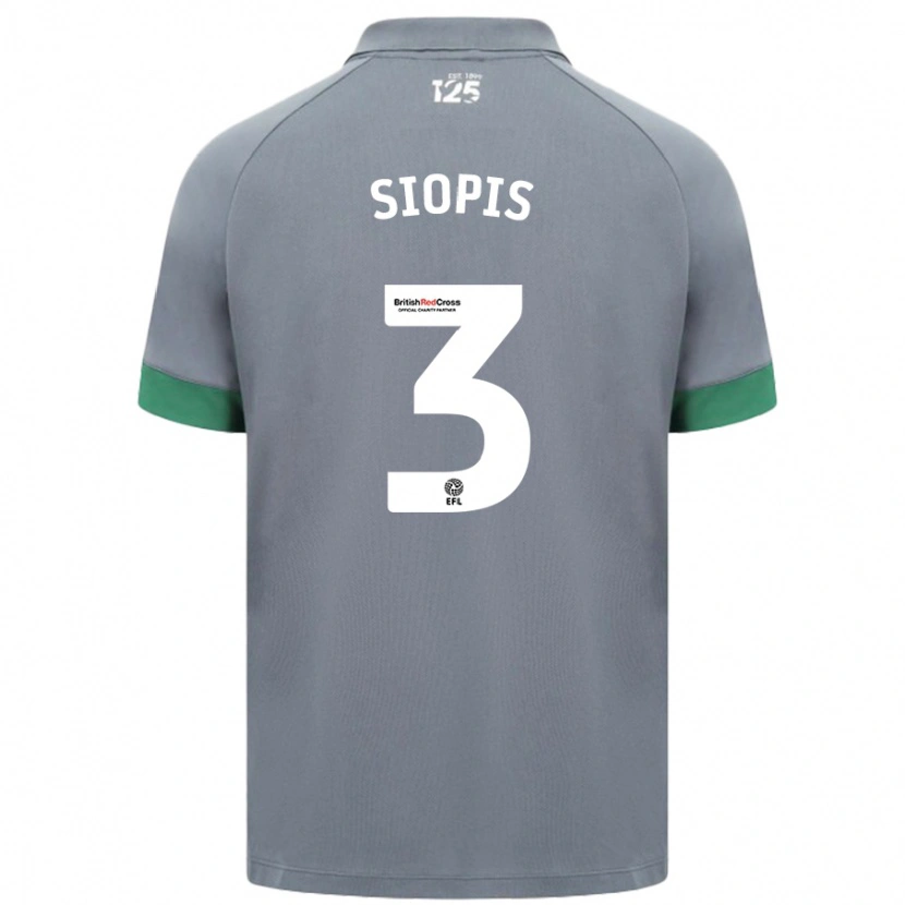 Danxen Men Manolis Siopis #3 Dark Gray Away Jersey 2024/25 T-Shirt