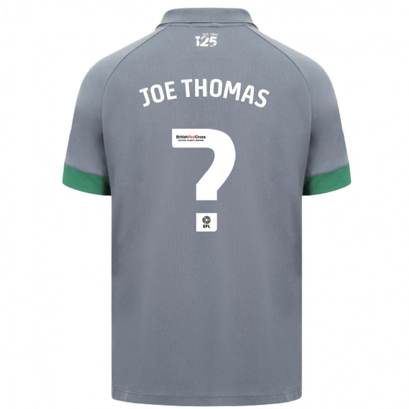 Danxen Men Joe Thomas #0 Dark Gray Away Jersey 2024/25 T-Shirt