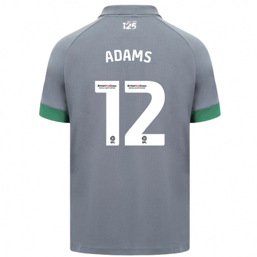 Danxen Men Kelly Adams #12 Dark Gray Away Jersey 2024/25 T-Shirt