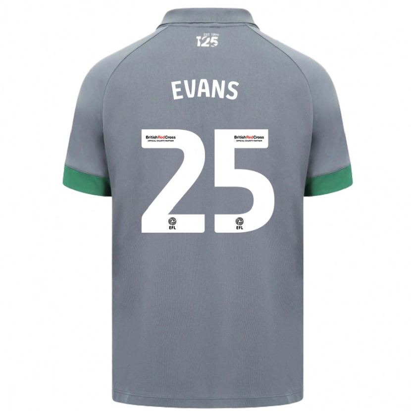 Danxen Men Kieron Evans #25 Dark Gray Away Jersey 2024/25 T-Shirt