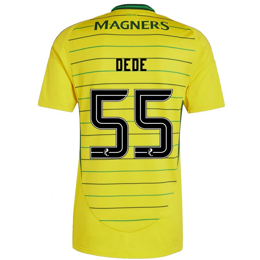 Danxen Men Josh Dede #55 Yellow Away Jersey 2024/25 T-Shirt