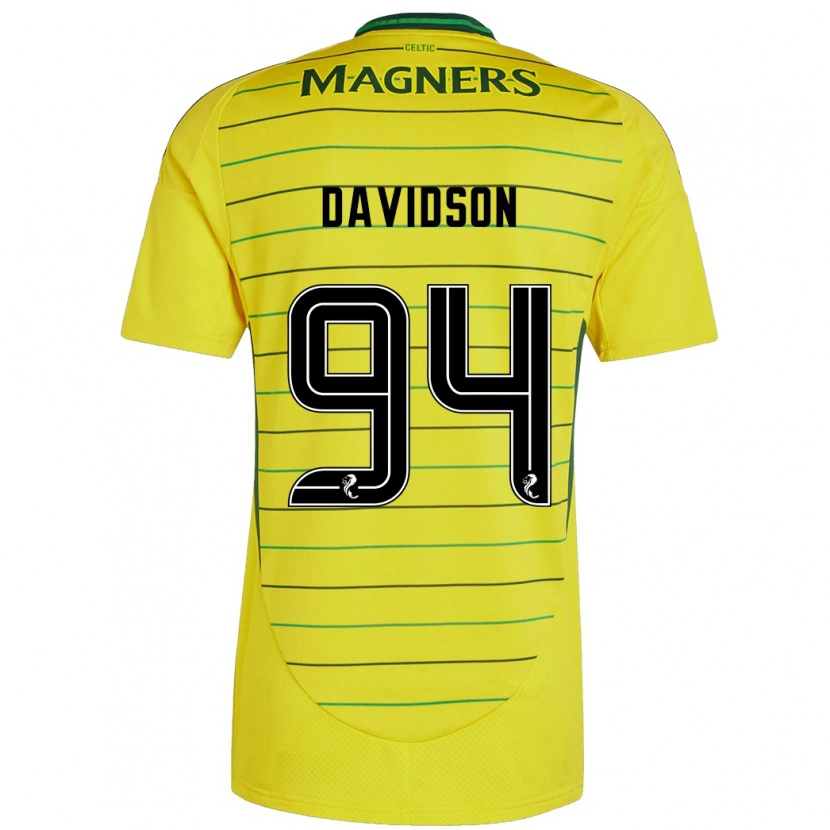 Danxen Men Bruno Davidson #94 Yellow Away Jersey 2024/25 T-Shirt