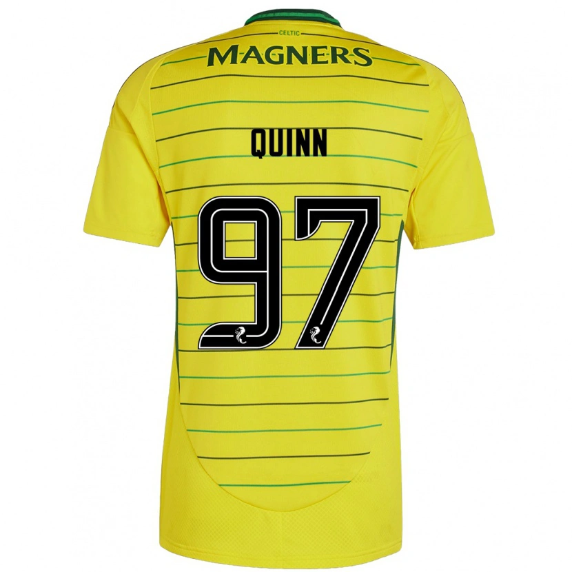 Danxen Men Ben Quinn #97 Yellow Away Jersey 2024/25 T-Shirt