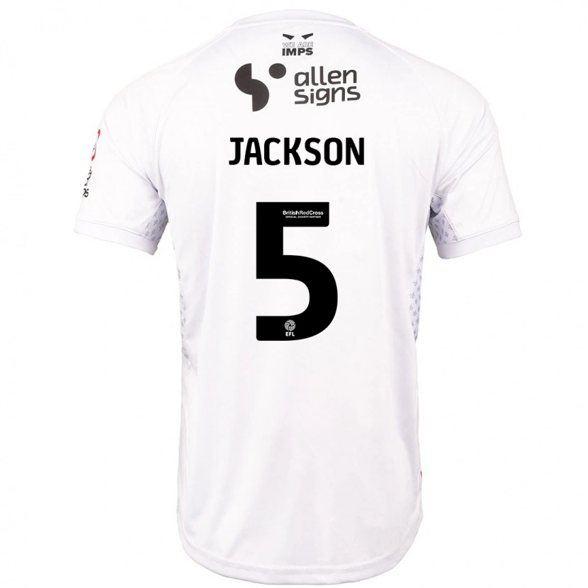 Danxen Men Adam Jackson #5 Red White Away Jersey 2024/25 T-Shirt