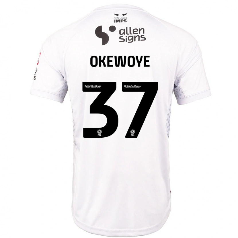 Danxen Men Gbolahan Okewoye #37 Red White Away Jersey 2024/25 T-Shirt