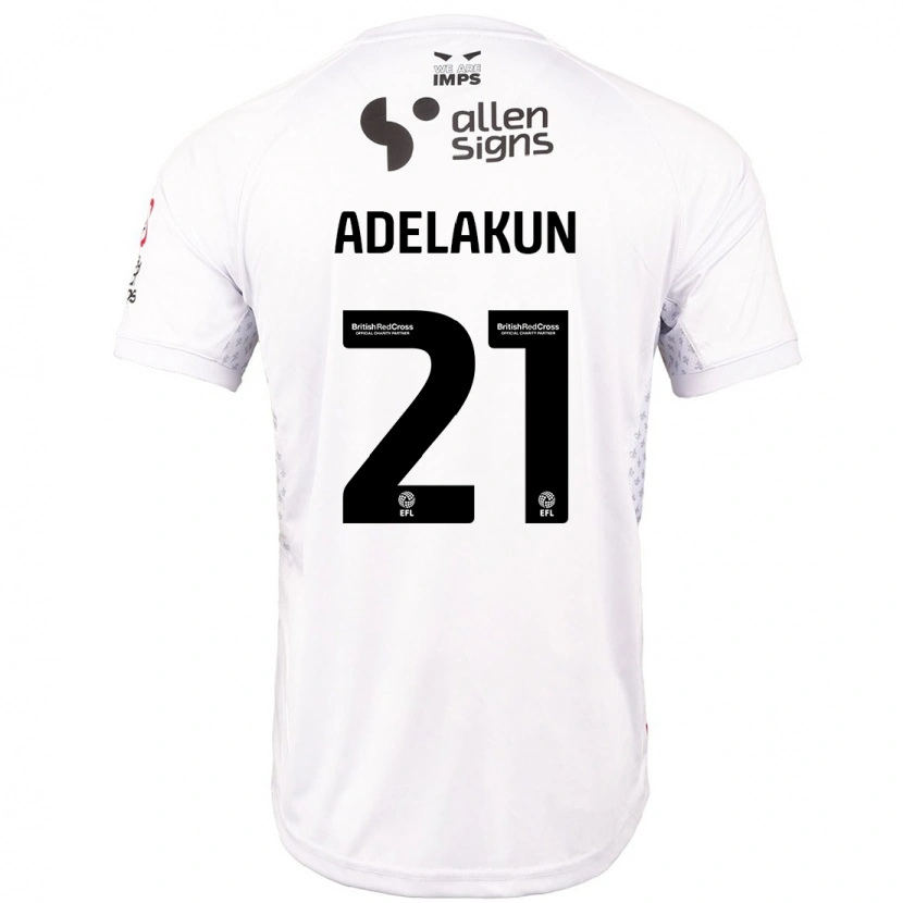 Danxen Men Hakeeb Adelakun #21 Red White Away Jersey 2024/25 T-Shirt