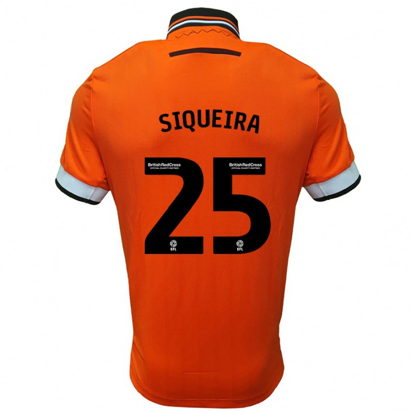 Danxen Men Guilherme Siqueira #25 Orange White Away Jersey 2024/25 T-Shirt