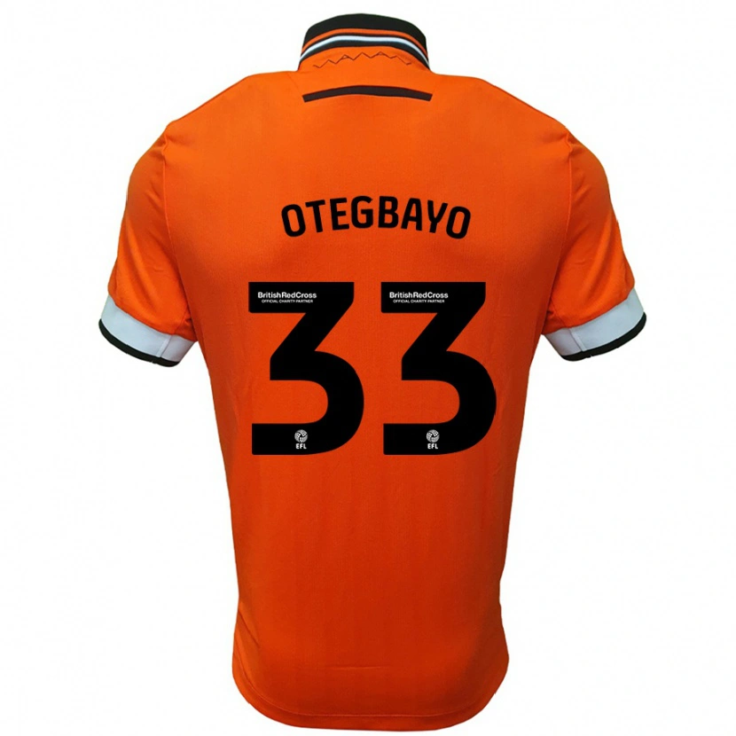 Danxen Men Gabriel Otegbayo #33 Orange White Away Jersey 2024/25 T-Shirt