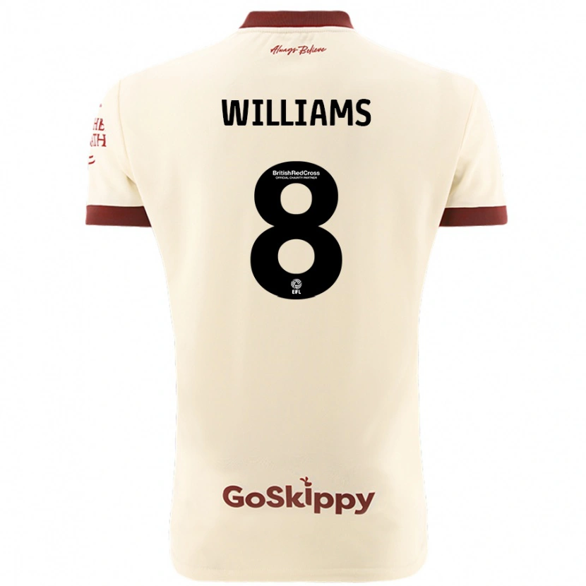 Danxen Men Joe Williams #8 Cream White Away Jersey 2024/25 T-Shirt