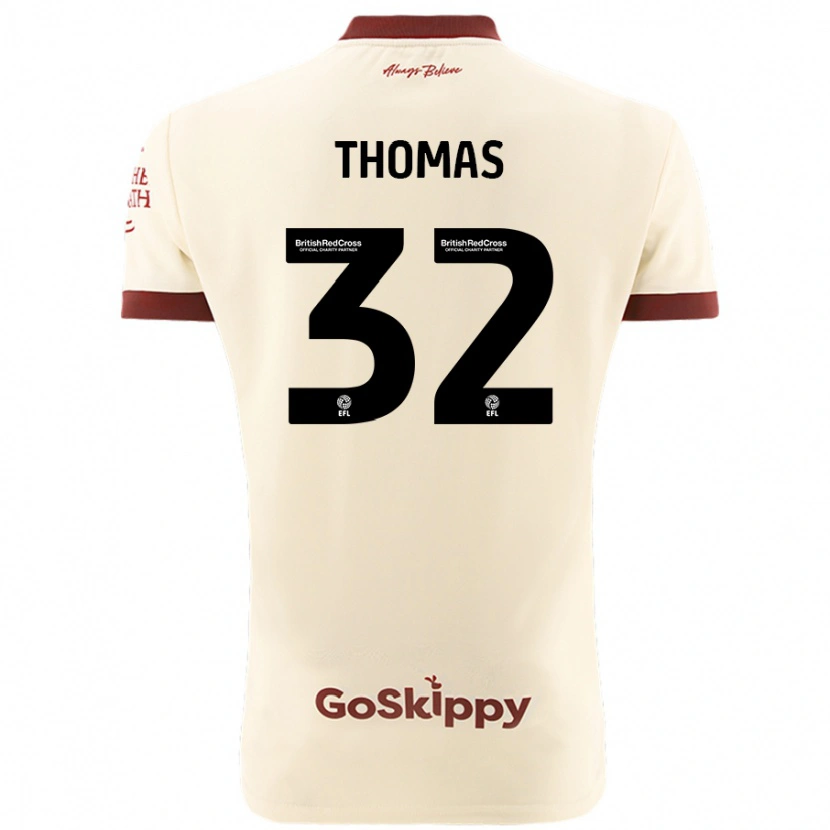 Danxen Men Lewis Thomas #32 Cream White Away Jersey 2024/25 T-Shirt