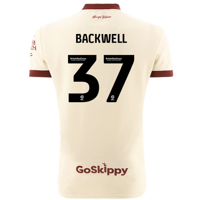 Danxen Men Tommy Backwell #37 Cream White Away Jersey 2024/25 T-Shirt