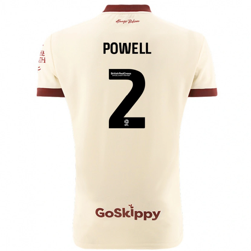 Danxen Men Ella Powell #2 Cream White Away Jersey 2024/25 T-Shirt