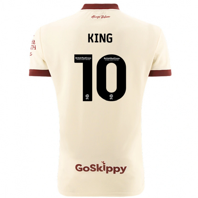 Danxen Men Andy King #10 Cream White Away Jersey 2024/25 T-Shirt