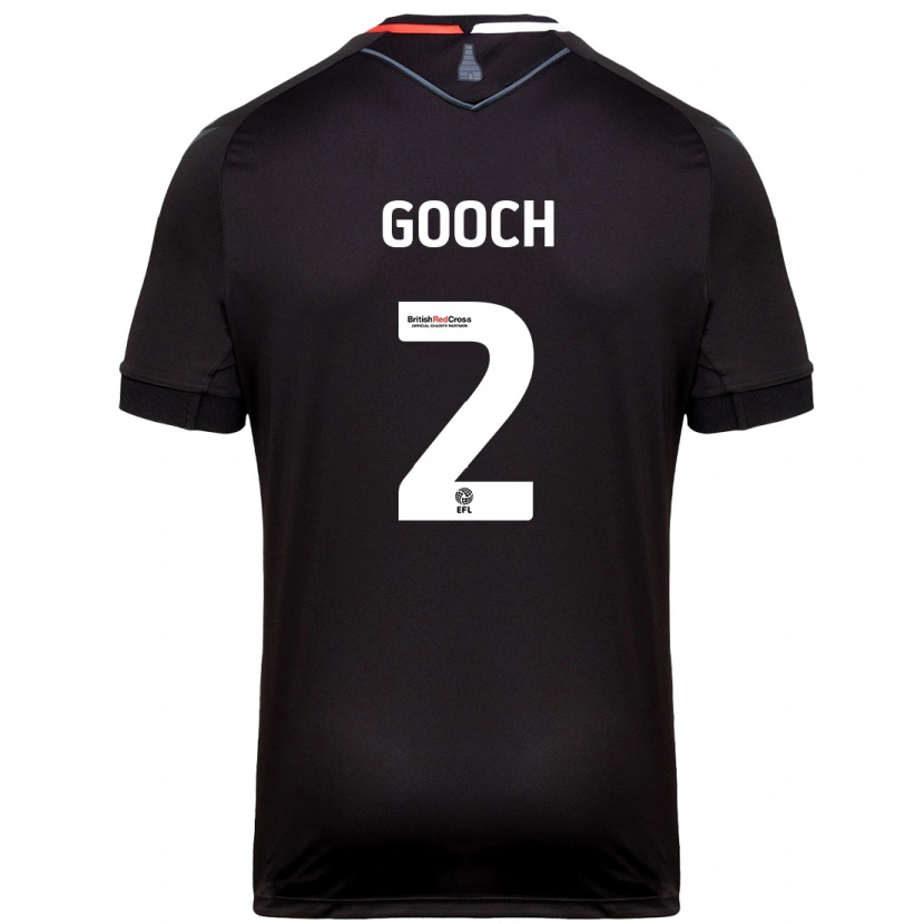 Danxen Men Lynden Gooch #2 Black Away Jersey 2024/25 T-Shirt