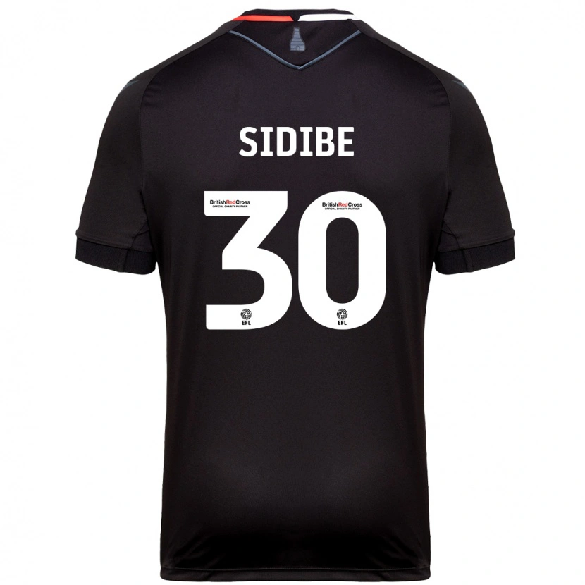 Danxen Men Souleymane Sidibe #30 Black Away Jersey 2024/25 T-Shirt