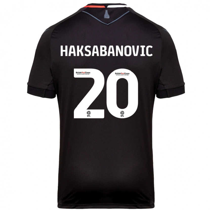 Danxen Men Sead Hakšabanović #20 Black Away Jersey 2024/25 T-Shirt