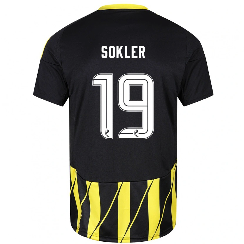 Danxen Men Ester Sokler #19 Black Yellow Away Jersey 2024/25 T-Shirt