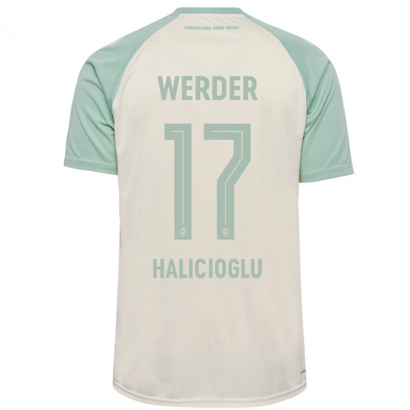 Danxen Men Arda Halicioglu #17 Off-White Light Green Away Jersey 2024/25 T-Shirt