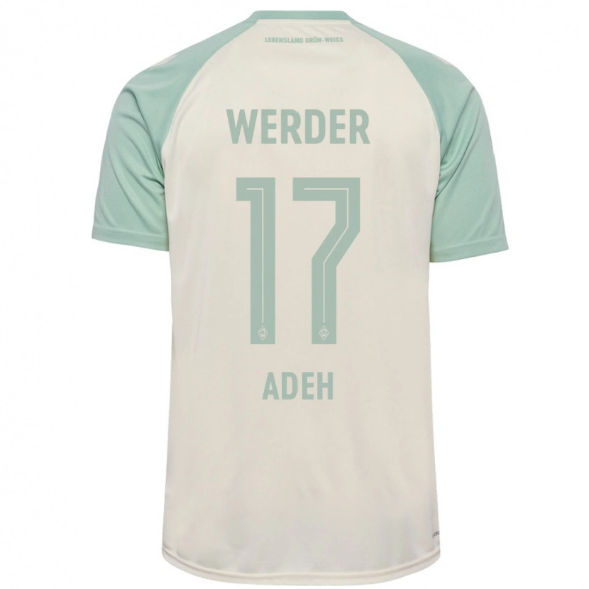 Danxen Men Bob-Ignatius Adeh #17 Off-White Light Green Away Jersey 2024/25 T-Shirt