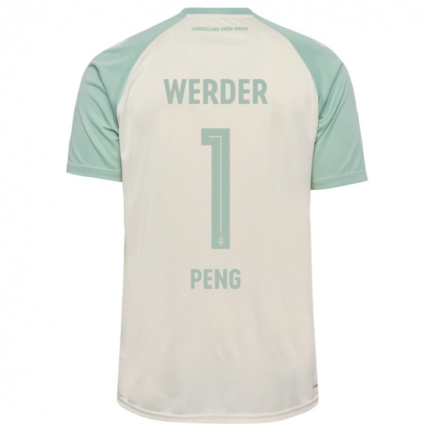 Danxen Men Livia Peng #1 Off-White Light Green Away Jersey 2024/25 T-Shirt