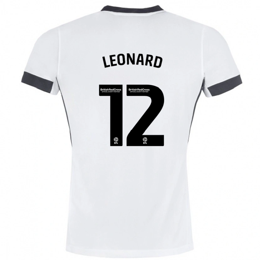 Danxen Men Marc Leonard #12 White Black Away Jersey 2024/25 T-Shirt