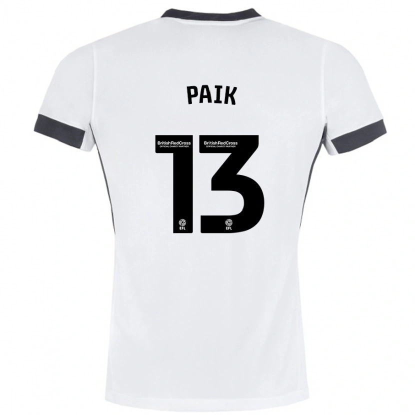 Danxen Men Seung-Ho Paik #13 White Black Away Jersey 2024/25 T-Shirt