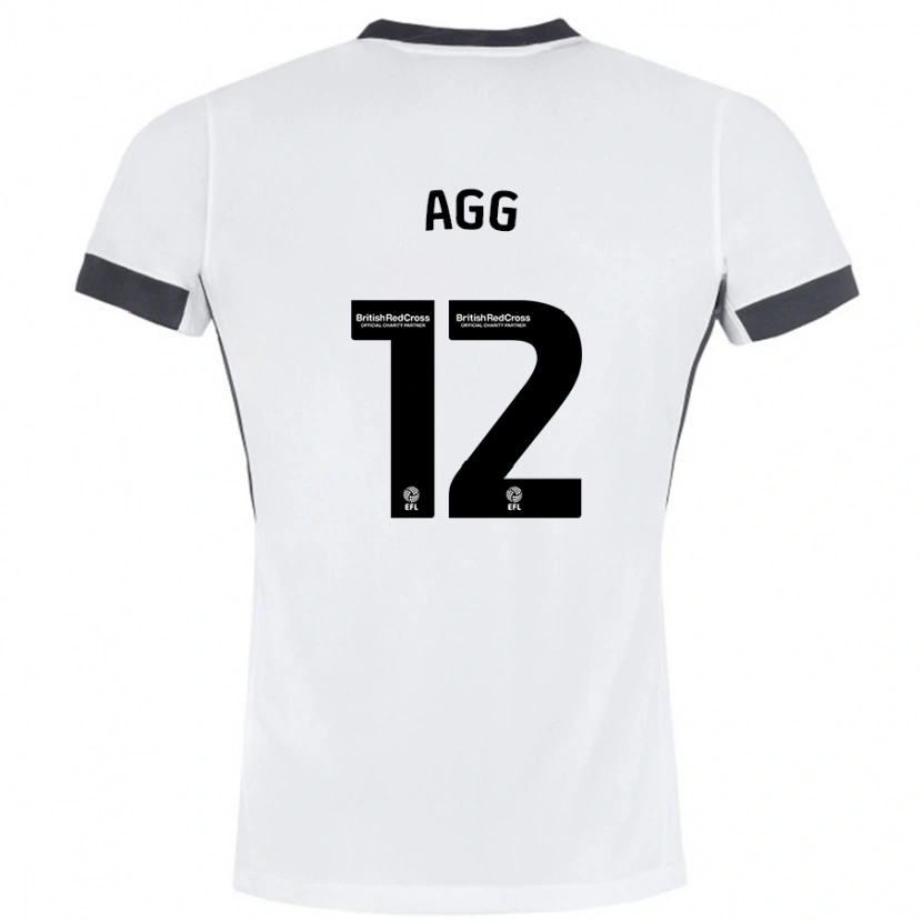 Danxen Men Lily Agg #12 White Black Away Jersey 2024/25 T-Shirt