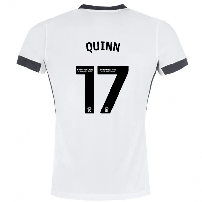 Danxen Men Lucy Quinn #17 White Black Away Jersey 2024/25 T-Shirt