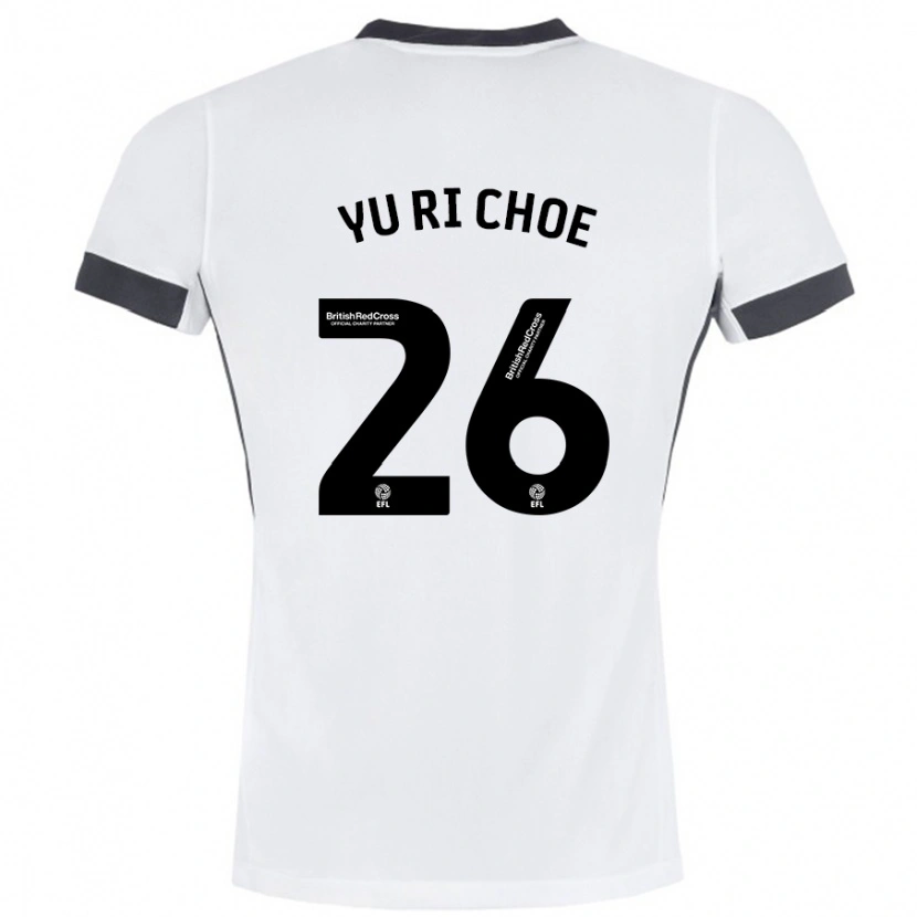 Danxen Men Yu-Ri Choe #26 White Black Away Jersey 2024/25 T-Shirt