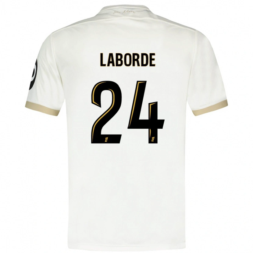 Danxen Men Gaëtan Laborde #24 White Gold Away Jersey 2024/25 T-Shirt