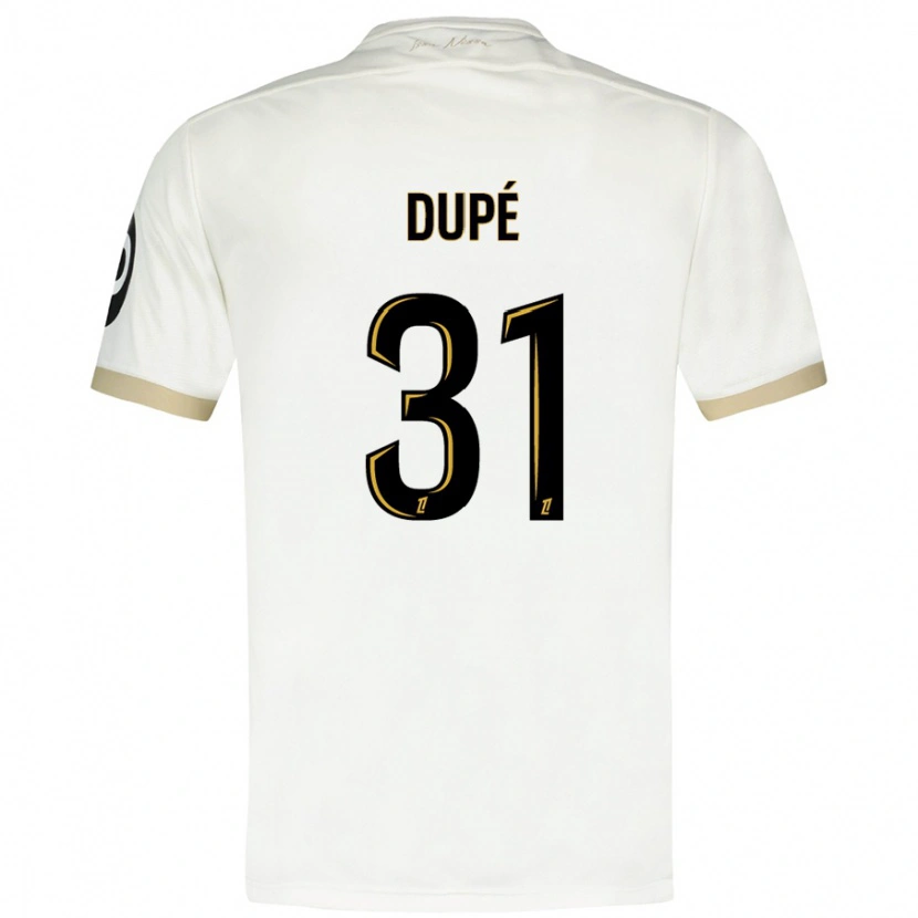 Danxen Men Maxime Dupé #31 White Gold Away Jersey 2024/25 T-Shirt