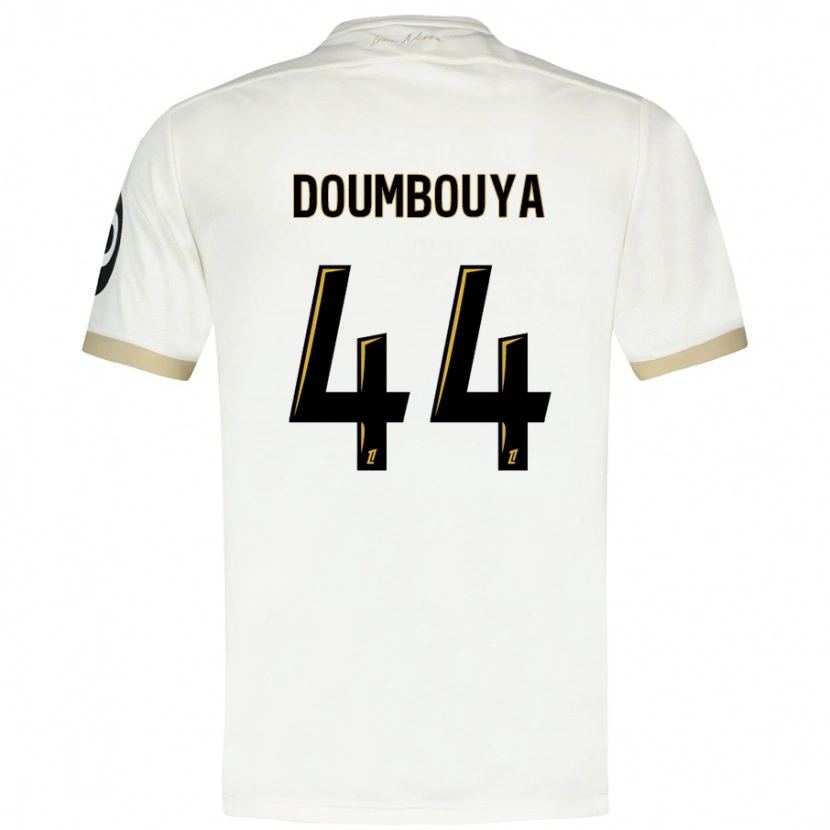 Danxen Men Amidou Doumbouya #44 White Gold Away Jersey 2024/25 T-Shirt