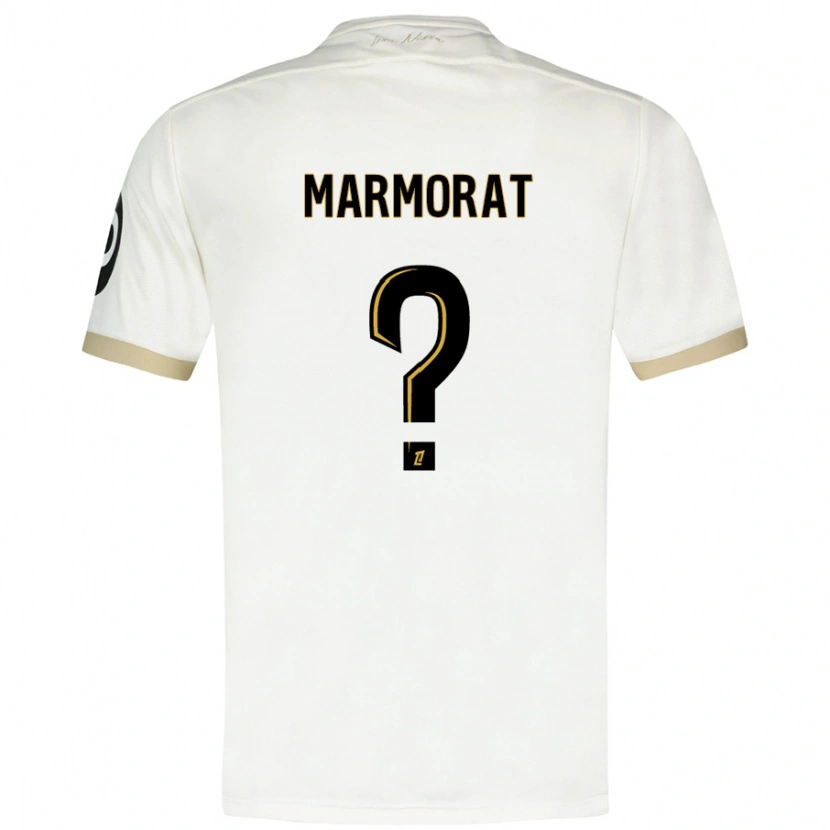 Danxen Men Mathéo Marmorat #0 White Gold Away Jersey 2024/25 T-Shirt