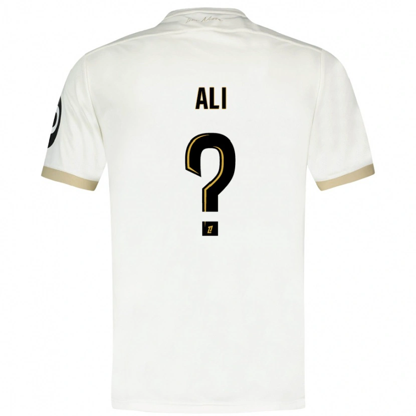 Danxen Men Kéfren Ali #0 White Gold Away Jersey 2024/25 T-Shirt