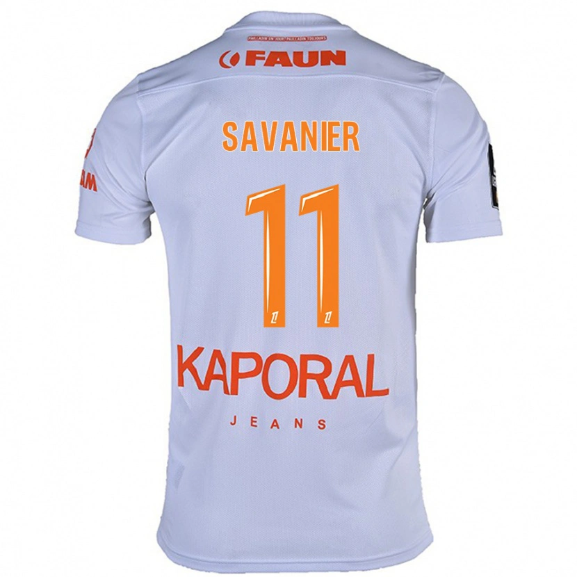 Danxen Men Téji Savanier #11 White Away Jersey 2024/25 T-Shirt