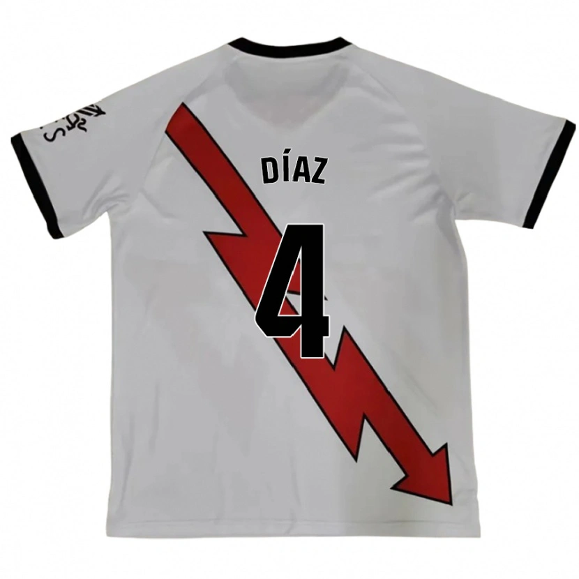 Danxen Men Pedro Díaz #4 Red Away Jersey 2024/25 T-Shirt