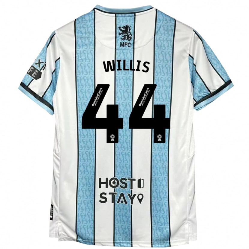 Danxen Men Pharrell Willis #44 White Blue Away Jersey 2024/25 T-Shirt