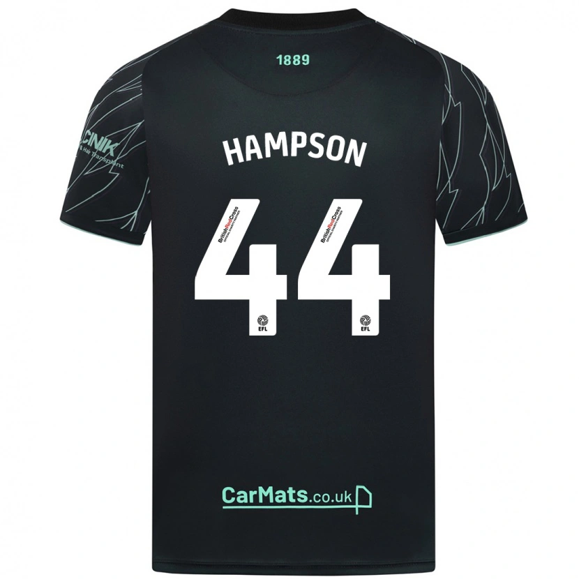 Danxen Men Owen Hampson #44 Black Green Away Jersey 2024/25 T-Shirt