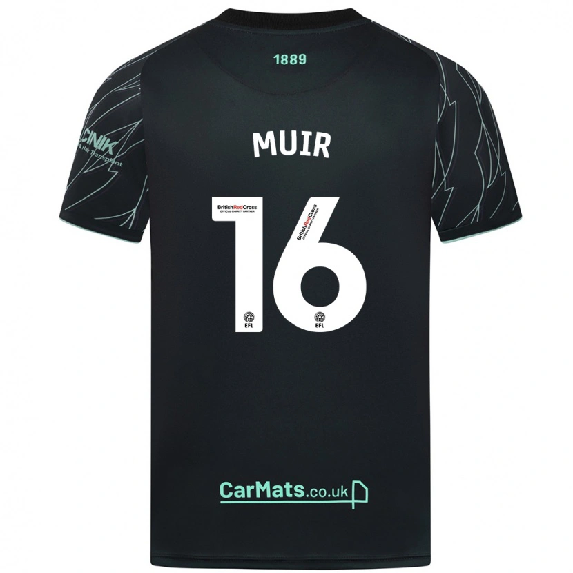 Danxen Men Chene Muir #16 Black Green Away Jersey 2024/25 T-Shirt