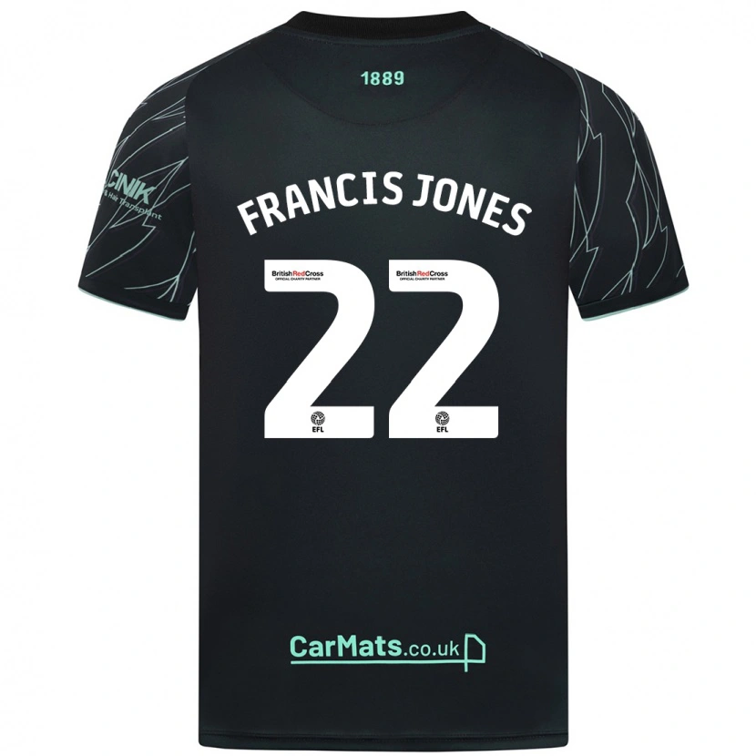 Danxen Men Maria Francis-Jones #22 Black Green Away Jersey 2024/25 T-Shirt