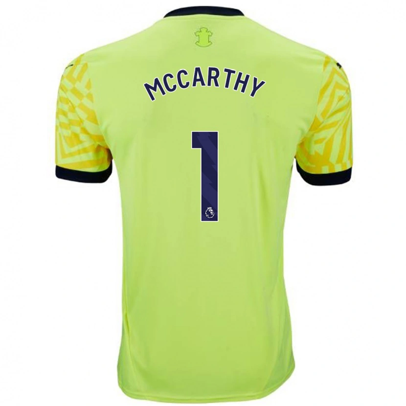 Danxen Men Alex Mccarthy #1 Yellow Away Jersey 2024/25 T-Shirt