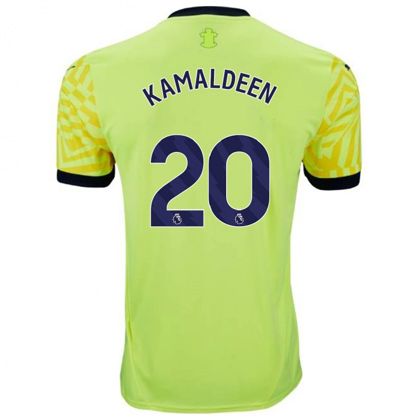 Danxen Men Kamaldeen Sulemana #20 Yellow Away Jersey 2024/25 T-Shirt