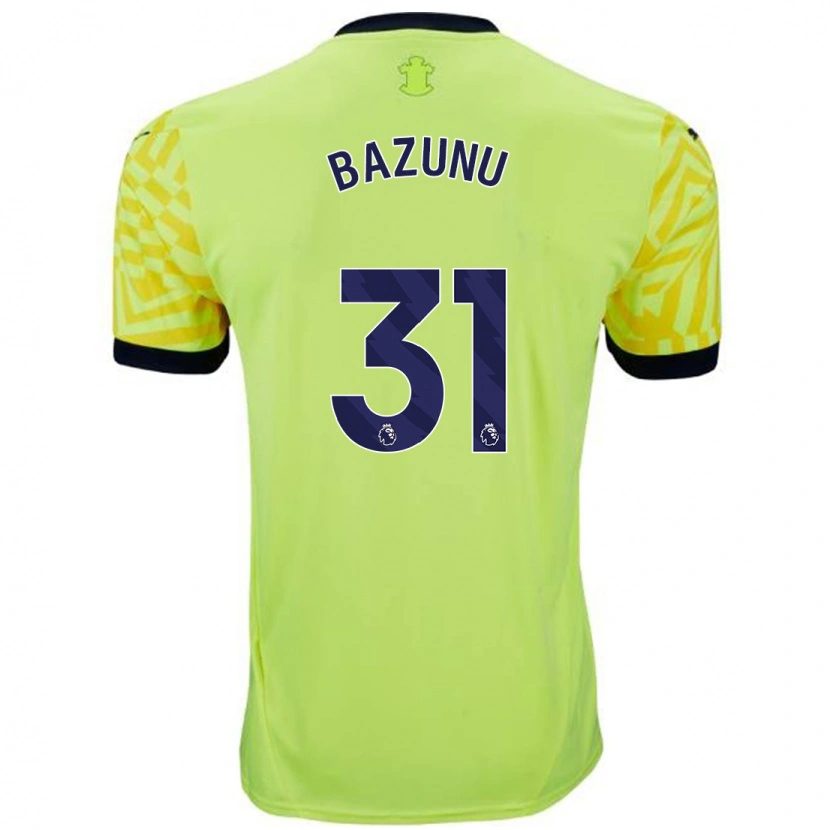 Danxen Men Gavin Bazunu #31 Yellow Away Jersey 2024/25 T-Shirt